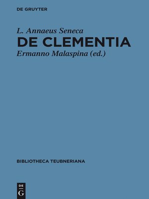 cover image of De clementia libri duo